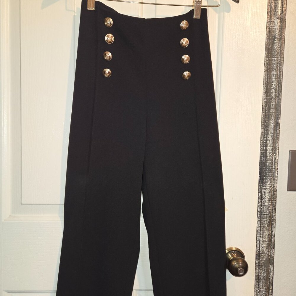 Button Front High-Waisted Pants - image 3